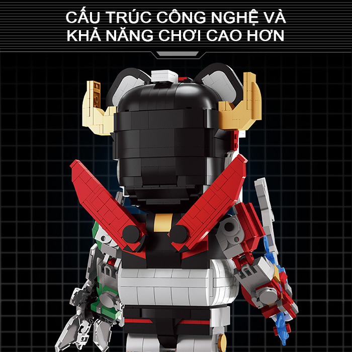 Mô hình lắp ghép - Bear Robot - VOLTRON 188019 2 bear robot voltron mo hinh lap ghep 02
